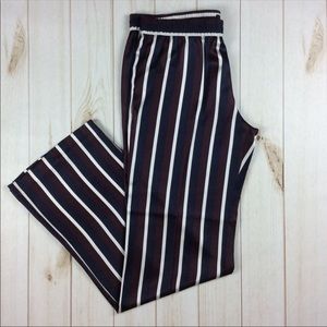 JOSEPH Pajama-Style Silk Striped Trouser